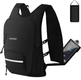 10L Small Hiking Backpack For Women Men, Lightweight Travel Packable Back Pack, Foldable Camping Hiking Daypack With Vest-style and Touchscreen Phone Pocket (Black)