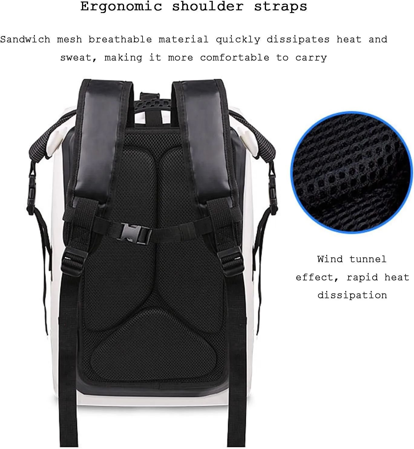 30L Waterproof Backpack Heavy Duty Water Sports Dry Bag Roll Top Waterproof Bag for Kayaking Hiking Swimming Boating Beach,Blue