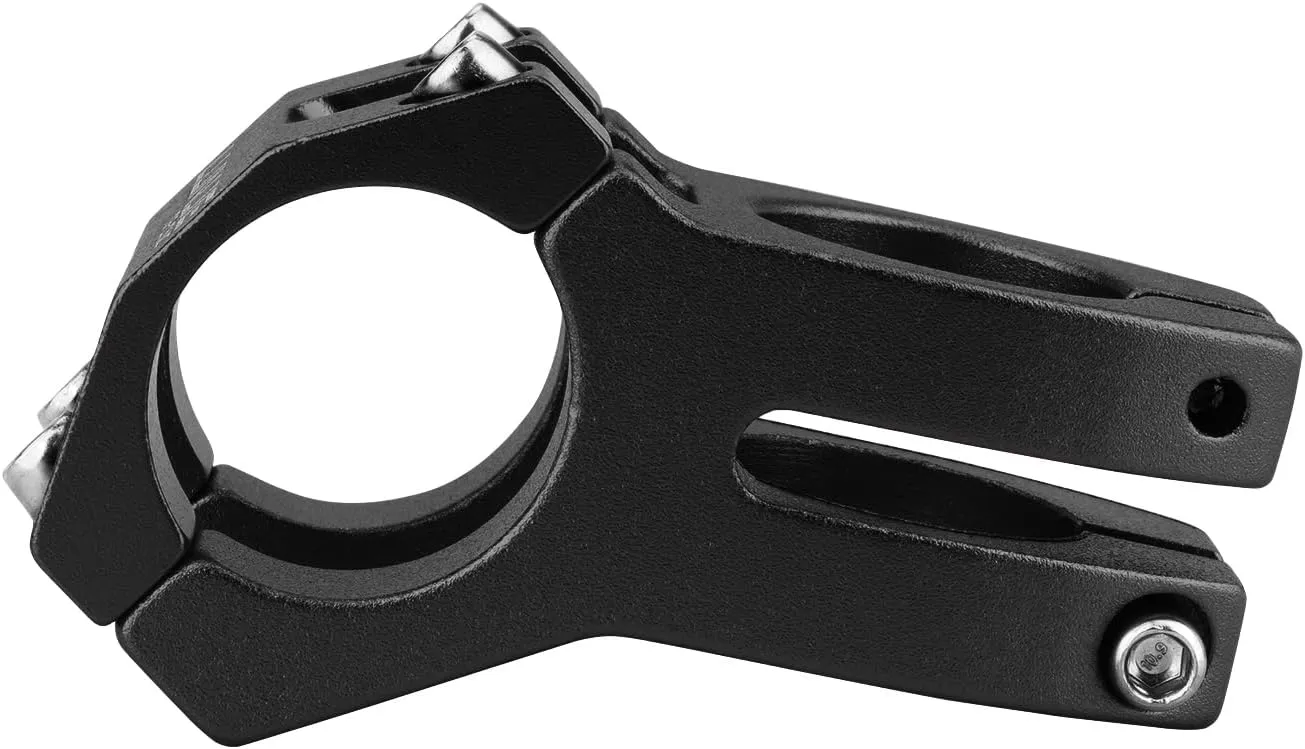 Bike Stem, 31.8mm MTB Stem, 45mm Short Bike Stem, Sandblasted Matte Finish, CNC 6061-T6 Aluminum Alloy with Anodized Coating, Corrosion-Resistant for Mountain/Road/BMX Bikes (Black)