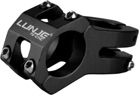 Bike Stem, 31.8mm MTB Stem, 45mm Short Bike Stem, Sandblasted Matte Finish, CNC 6061-T6 Aluminum Alloy with Anodized Coating, Corrosion-Resistant for Mountain/Road/BMX Bikes (Black)
