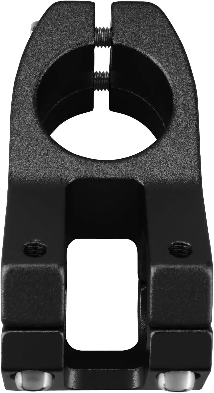 Bike Stem, 31.8mm MTB Stem, 45mm Short Bike Stem, Sandblasted Matte Finish, CNC 6061-T6 Aluminum Alloy with Anodized Coating, Corrosion-Resistant for Mountain/Road/BMX Bikes (Black)
