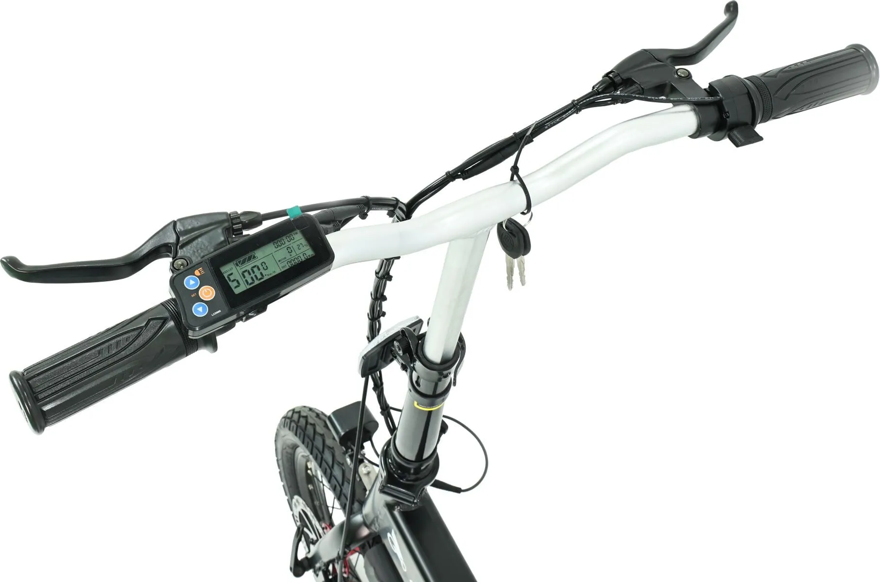 Compact Folding Electric Bike E-Bike Matt Black 10AH 250W