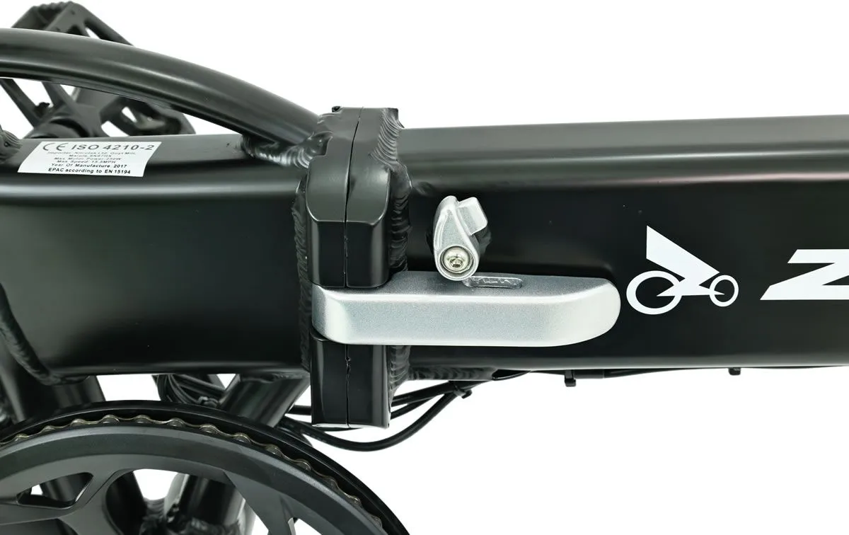 Compact Folding Electric Bike E-Bike Matt Black 10AH 250W