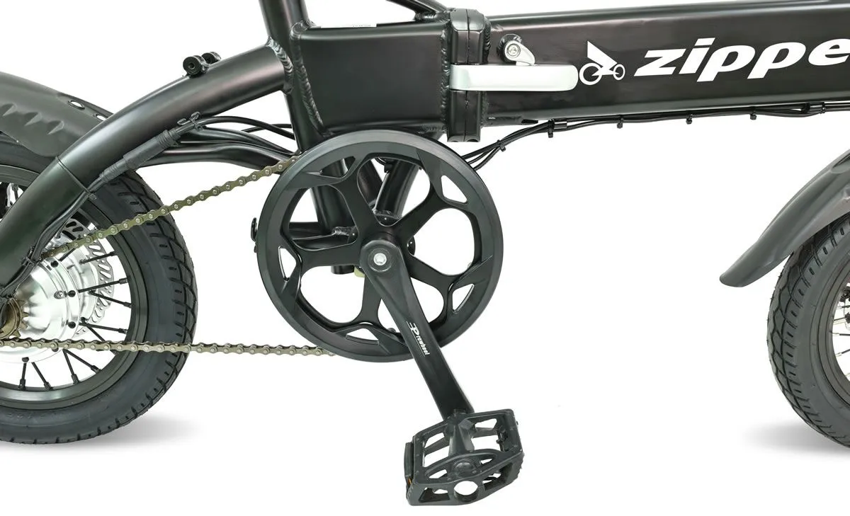 Compact Folding Electric Bike E-Bike Matt Black 10AH 250W