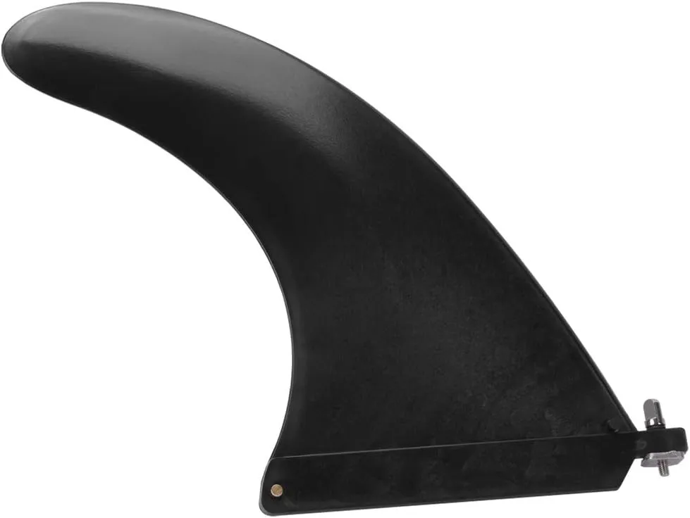 Detachable Center Fin Black, 1PCS Plastic Adjustable Lightweight and Compact Surfing Accessory Inflatable Surfboard Fins, Replacement Fins for Surfing for Kayaks and Canoes