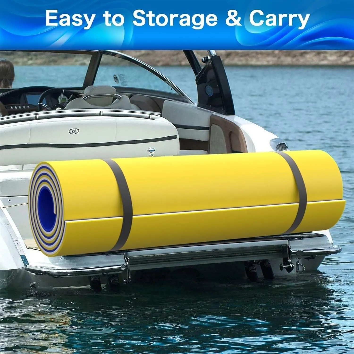 Floating Mat,Floating Water Pad Water Mat Inflatable Rafts Lily Pad Pools Beach, XPE Floating Island,Floating Swim Mat for Lake, Ocean