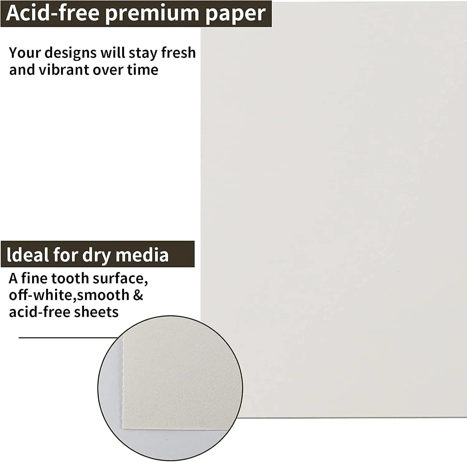 Fuxi 9" x 12" Sketch Book, Top Spiral Bound Sketch Pad, 1 Pack 100 Sheets 68lb/100gsm, Acid Free Art Sketchbook Artistic Drawing Painting Writing Paper for Kids Adults Beginners Artists