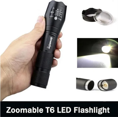 High Quality - 3500 Lumen - 3 Modes - 6 LED Torch