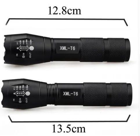 High Quality - 3500 Lumen - 3 Modes - 6 LED Torch