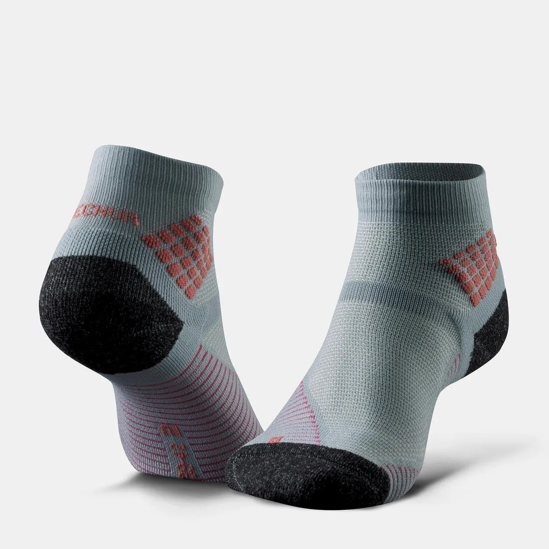 Hiking socks - Hike 500 Mid Black x2 pairs