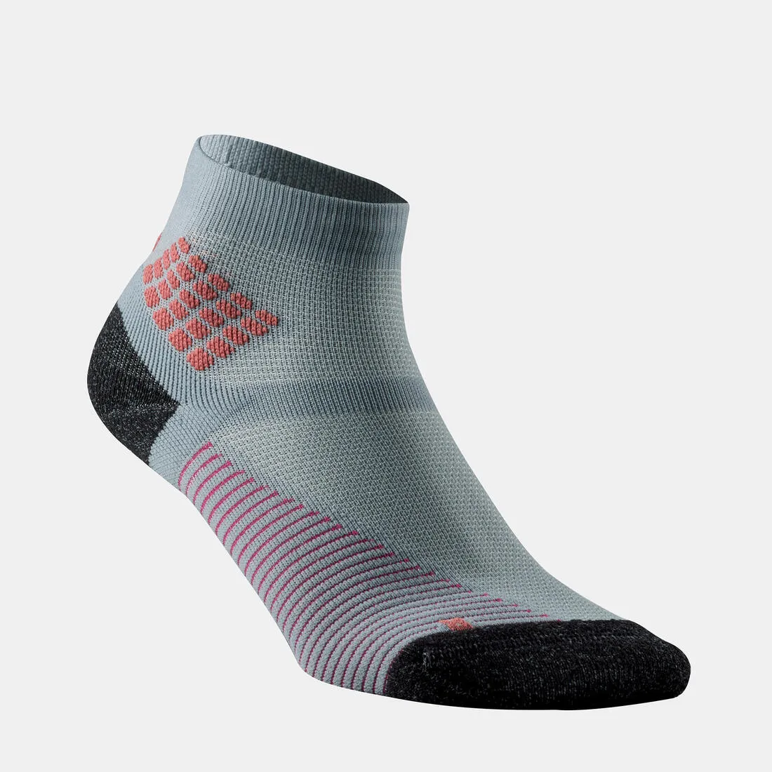 Hiking socks - Hike 500 Mid Black x2 pairs