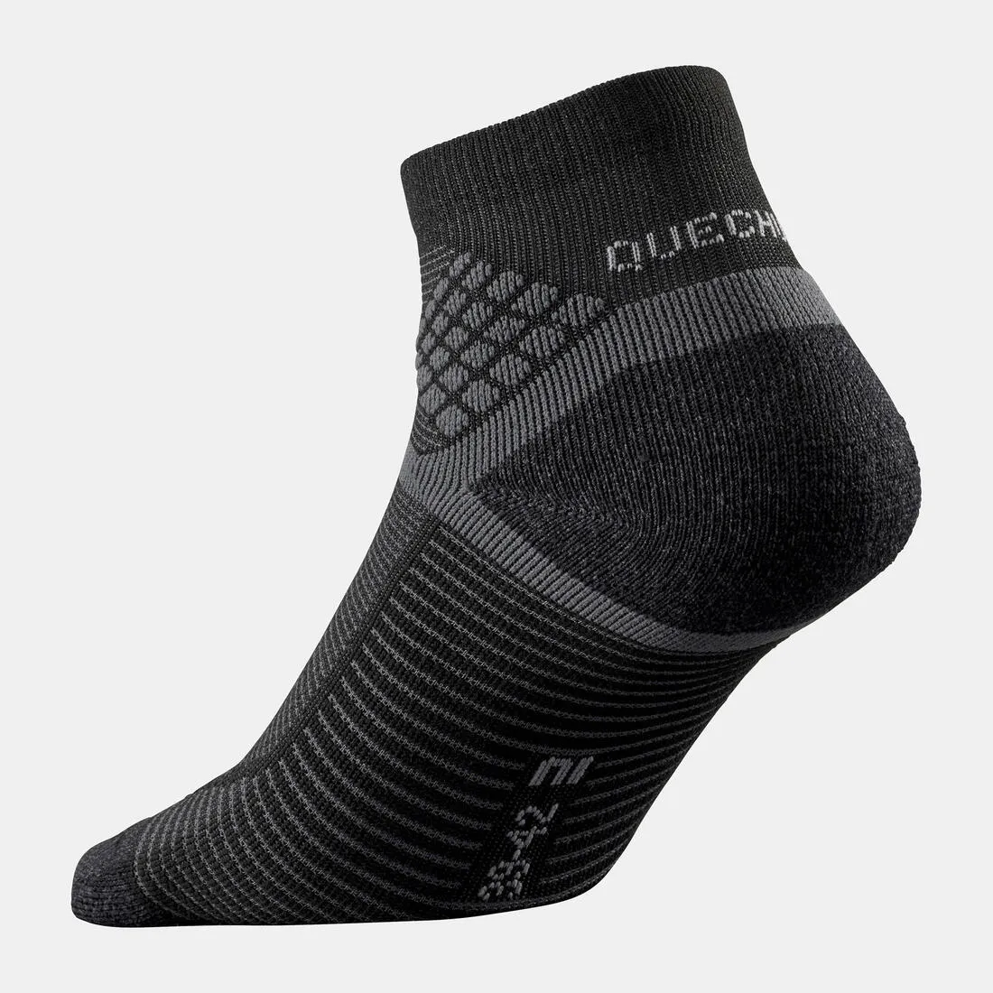 Hiking socks - Hike 500 Mid Black x2 pairs