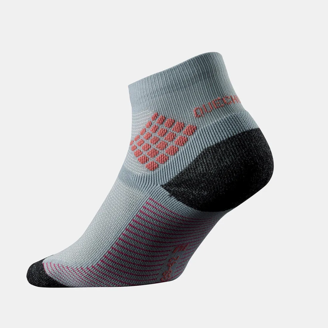 Hiking socks - Hike 500 Mid Black x2 pairs