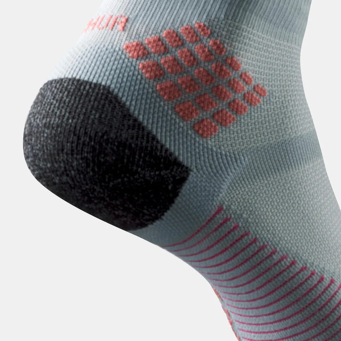 Hiking socks - Hike 500 Mid Black x2 pairs