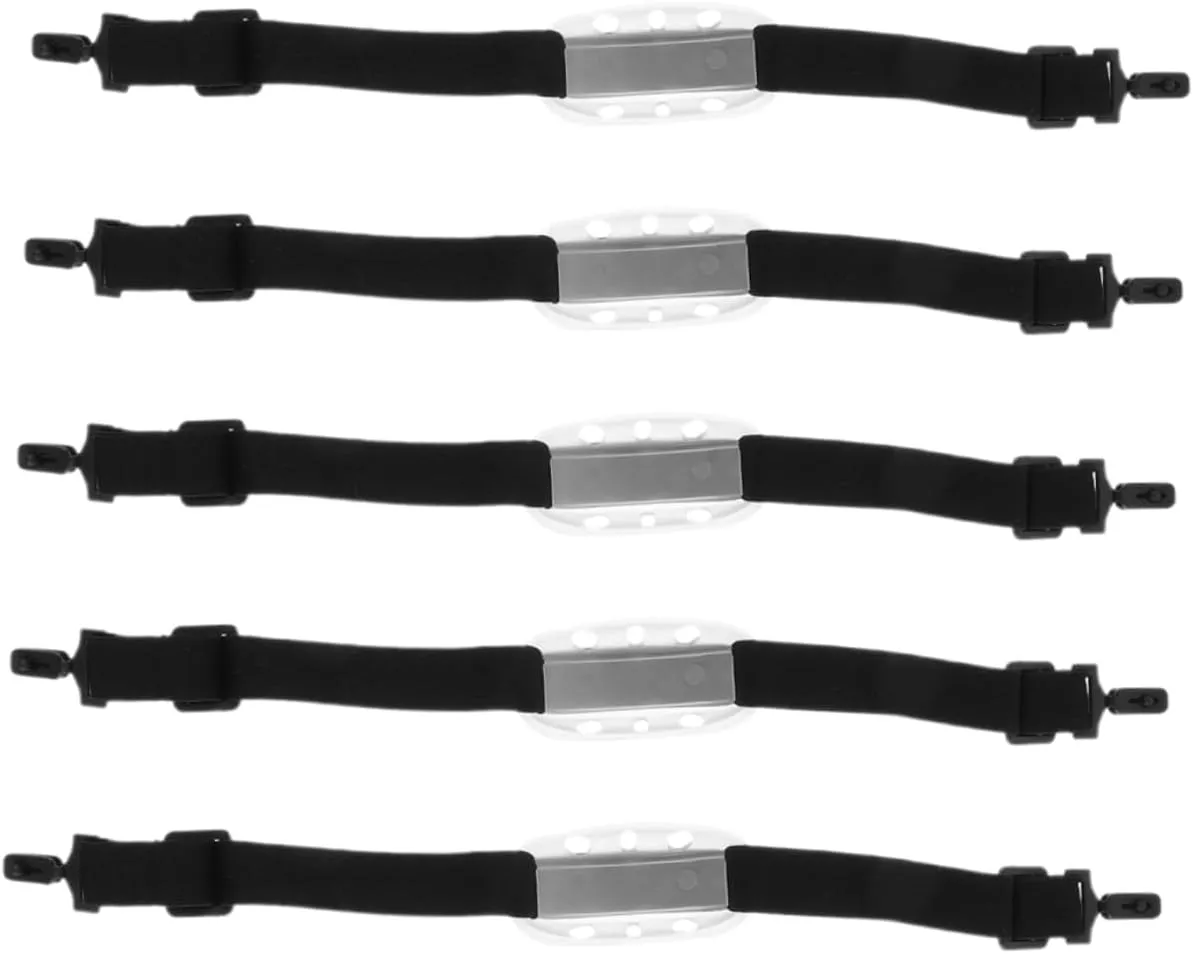 Homoyoyo 5pcs Hard Hat Chin Straps Elastic Chin Cup Safety Helmet Accessories Black Replacement for Hard Hat