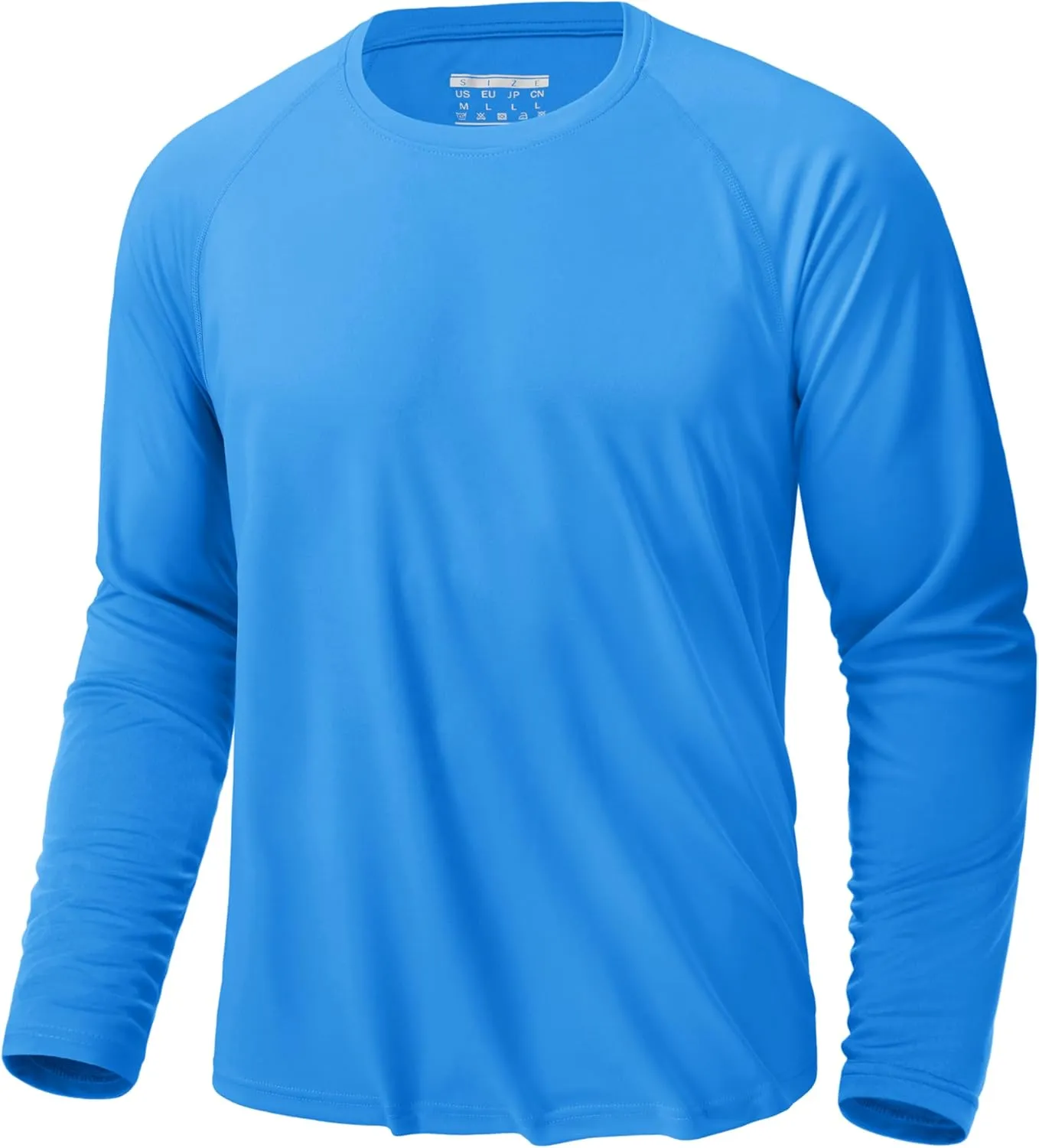 KEFITEVD Men's UV Sun Protection UPF 50  Shirts Long Sleeve Rash Guard Workout Quick Dry Shirt for Hiking Fishing Swimming