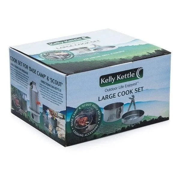 Kelly Kettle Cook Set Large 29 oz. Pot (3.6 Cups/.85 LTR) Great Accessory for Your Use with Pot Support or Hobo Stove for More flexability. (Pot Support and Hobo Stove NOT Included)