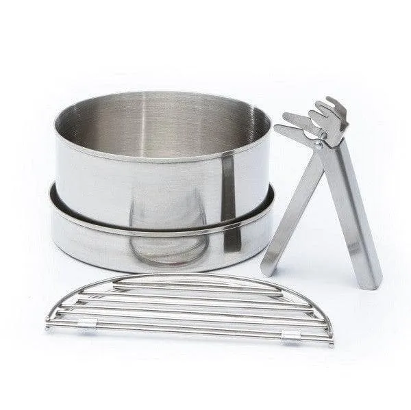 Kelly Kettle Cook Set Large 29 oz. Pot (3.6 Cups/.85 LTR) Great Accessory for Your Use with Pot Support or Hobo Stove for More flexability. (Pot Support and Hobo Stove NOT Included)
