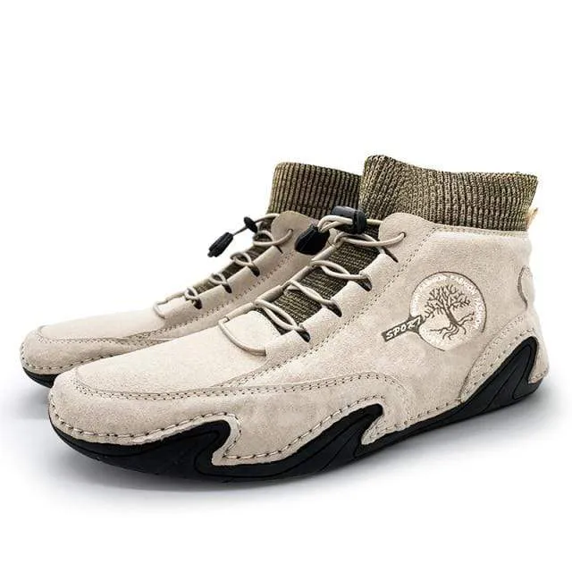 Light Leather Warm Plush Shoe