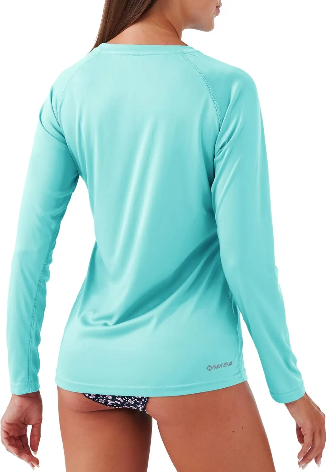 NAVISKIN Women's UPF 50  Sun Protection Long Sleeve Shirts Rash Guard Shirts Quick Dry Lightweight Hiking Shirts