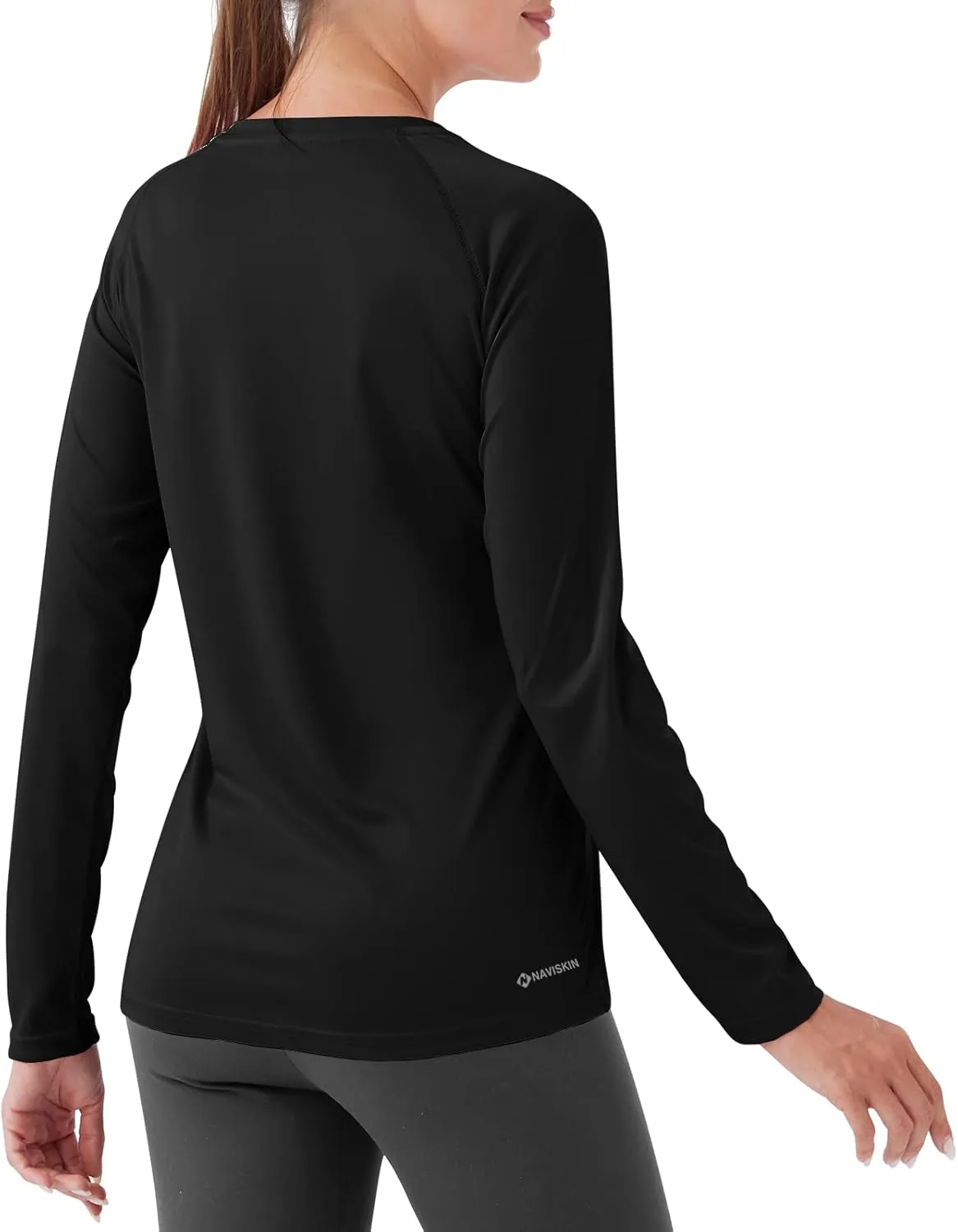 NAVISKIN Women's UPF 50  Sun Protection Long Sleeve Shirts Rash Guard Shirts Quick Dry Lightweight Hiking Shirts