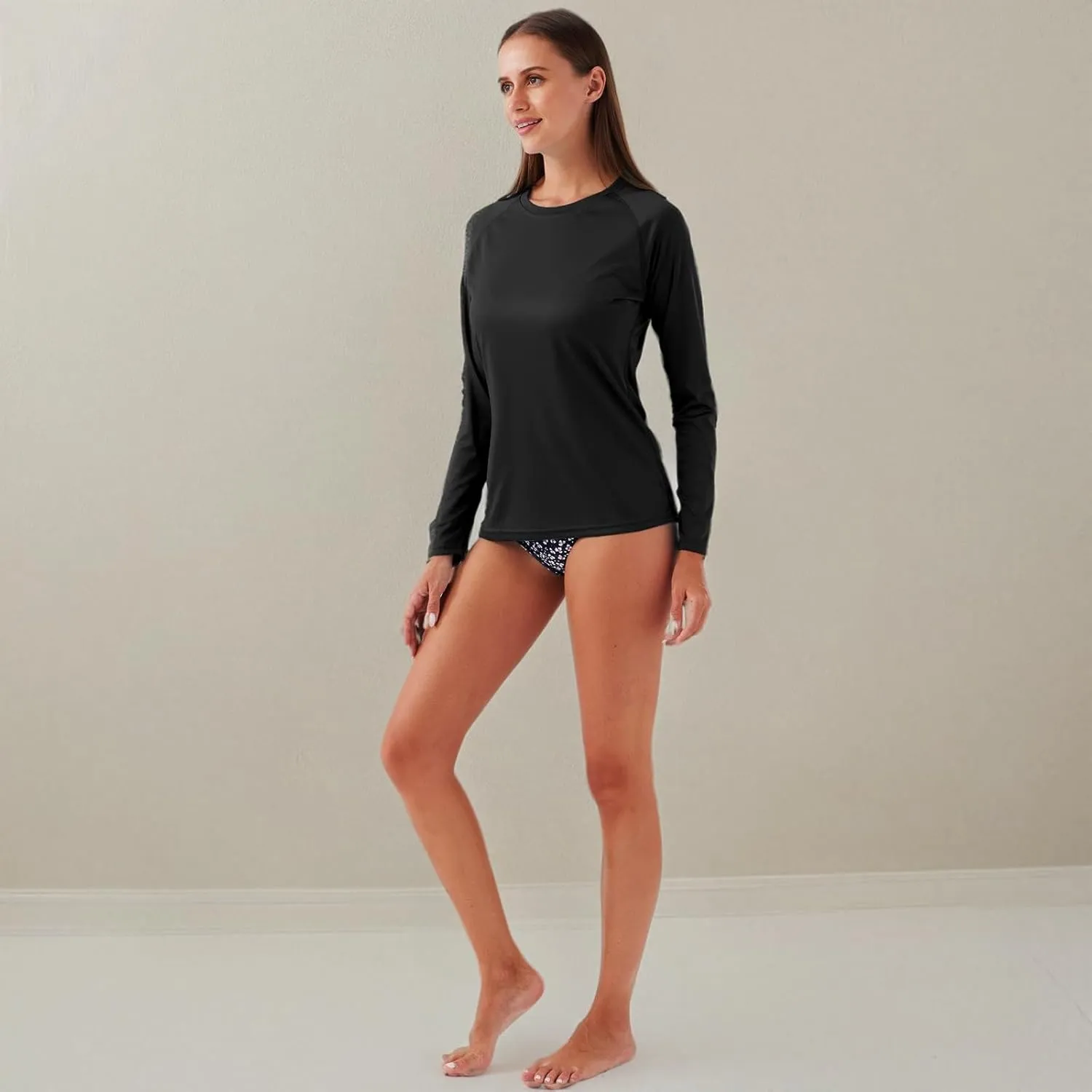 NAVISKIN Women's UPF 50  Sun Protection Long Sleeve Shirts Rash Guard Shirts Quick Dry Lightweight Hiking Shirts
