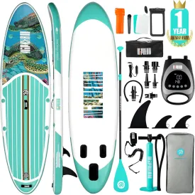 Niphean Inflatable Stand Up Paddle Board with SUP Accessories, Paddle Board Pump, 20 PSI High Pressure SUP Pump