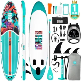 Niphean Inflatable Stand Up Paddle Board with SUP Accessories, Paddle Board Pump, 20 PSI High Pressure SUP Pump