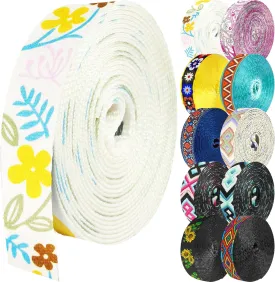 Nylon Webbing Straps, Multicolor, 1.5 Inch x 118.11 Inch, Compatible with Car, Truck, Van, RV, For Seatbelts, Bags, Backpacks, Luggage