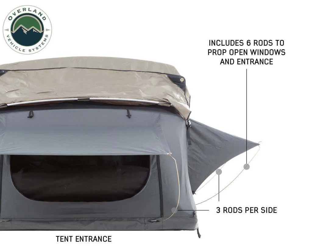 OVERLAND VEHICLE SYSTEMS | Roof Top Tent Window Rods Complete 6 pc Set for Nomadic 2 Roof Top Tent (18029936-W20)