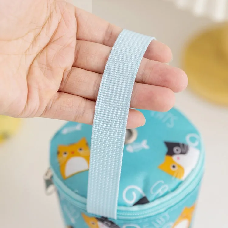 Portable Milk Tea Tote Bag Heat Preservation Eco-friendly Handbag Carrying Insulated Cup Cover, Style: Bunny