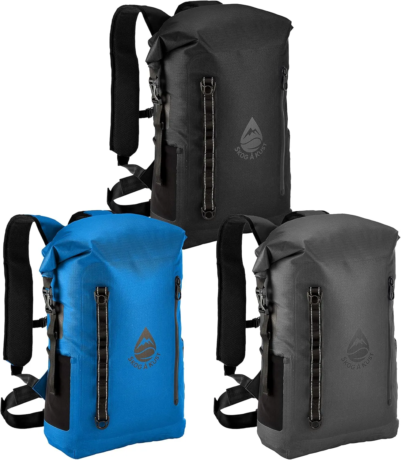 Skog  Kust BackSk Pro Waterproof Floating Backpacks with Exterior Airtight Zippered Pocket