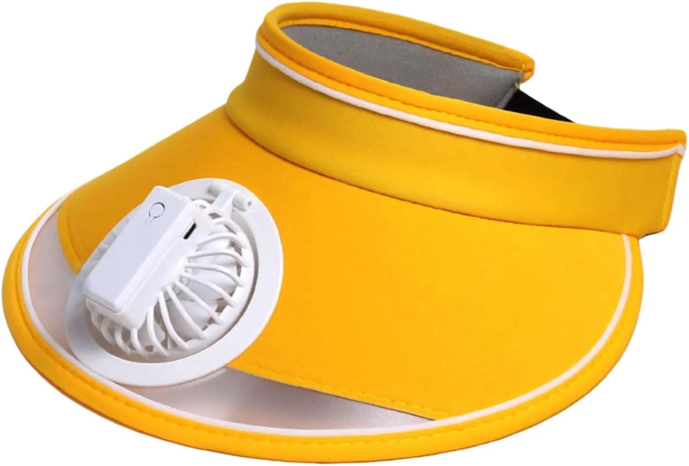 Sun Visor Hat with Fan, USB Charging Fan Visor Hat - 3 Speeds, Large Area Sun Protection, Cooling Fan Hats for Adult Kids