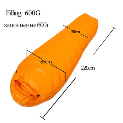 Ultralight duck down camping outdoor tourists waterproof mummy fall Travel sleep adult sleeping bags