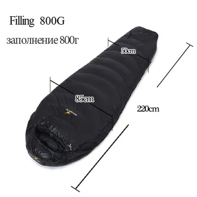 Ultralight duck down camping outdoor tourists waterproof mummy fall Travel sleep adult sleeping bags