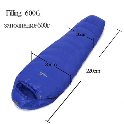 Ultralight duck down camping outdoor tourists waterproof mummy fall Travel sleep adult sleeping bags