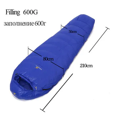 Ultralight duck down camping outdoor tourists waterproof mummy fall Travel sleep adult sleeping bags