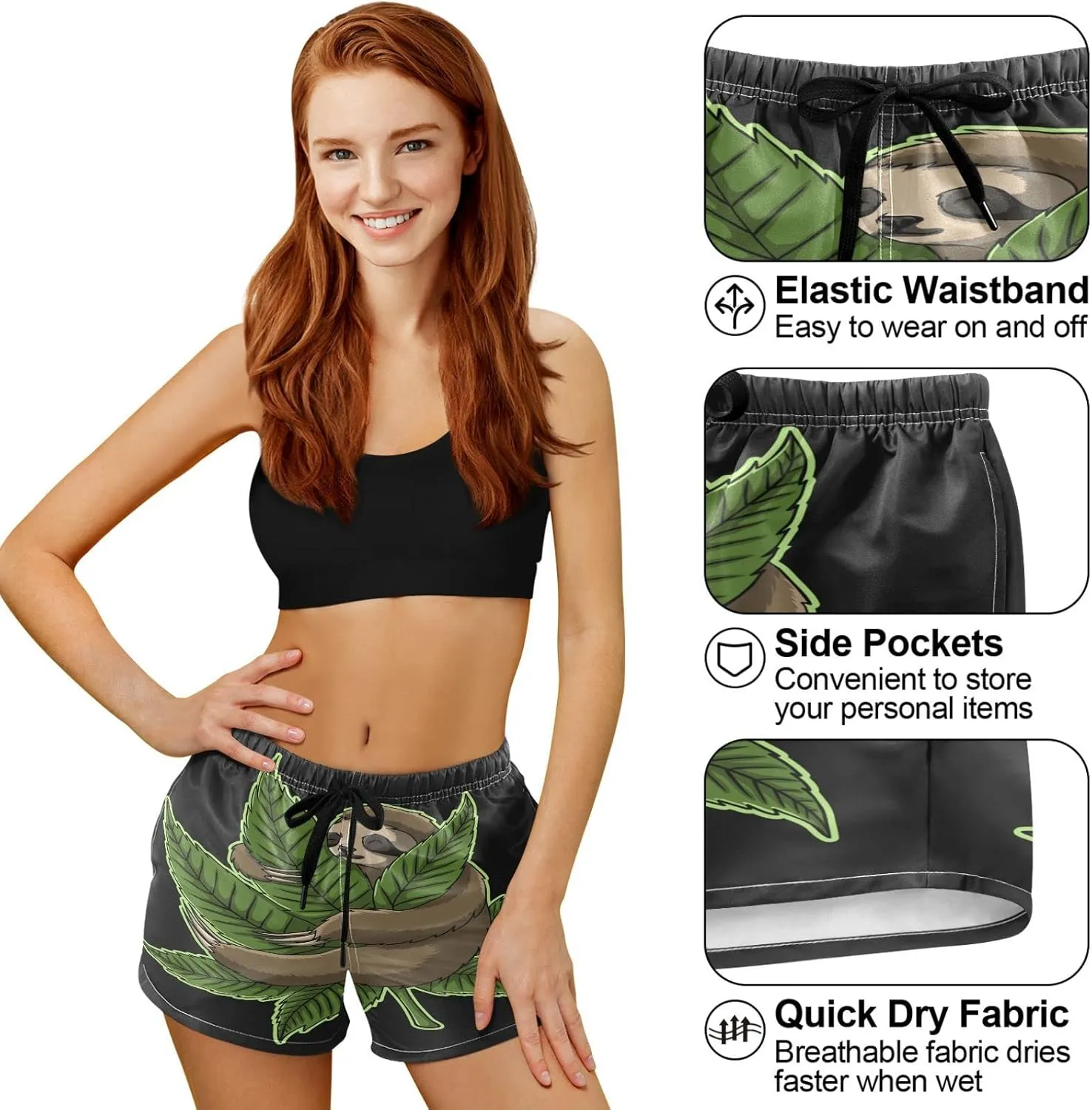 visesunny Women's Running Shorts with Pockets High Waisted Athletic Workout Gym Shorts for Women Youth Teens
