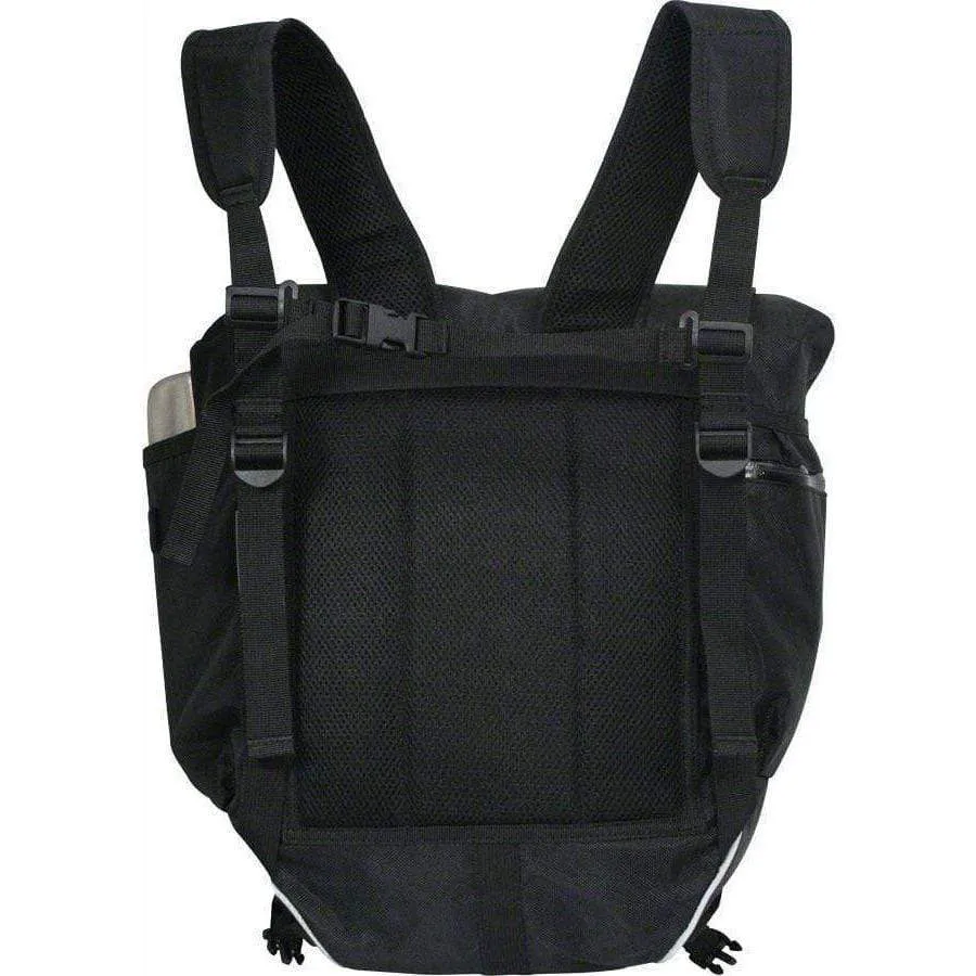 Waterproof Backpack Pannier: Black